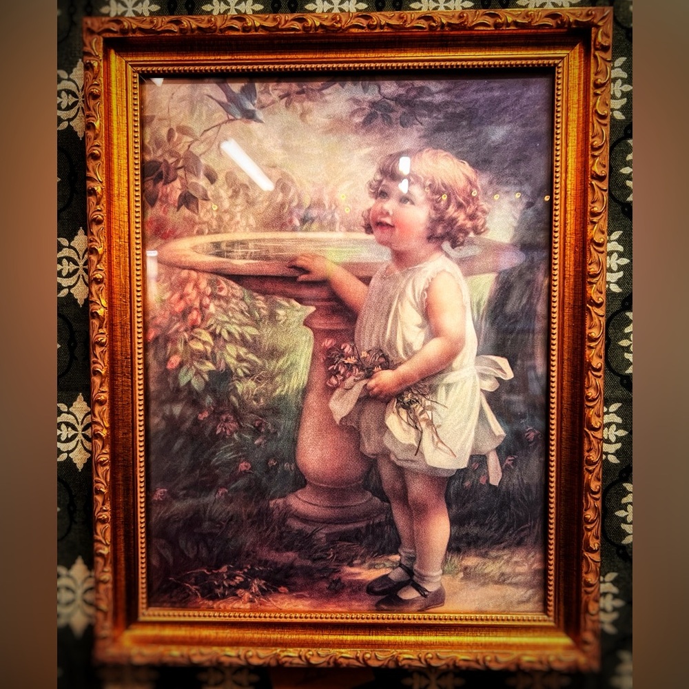 Framed Zula Kenyon Bluebird of Happiness Print Framed Picture 11” by 14”